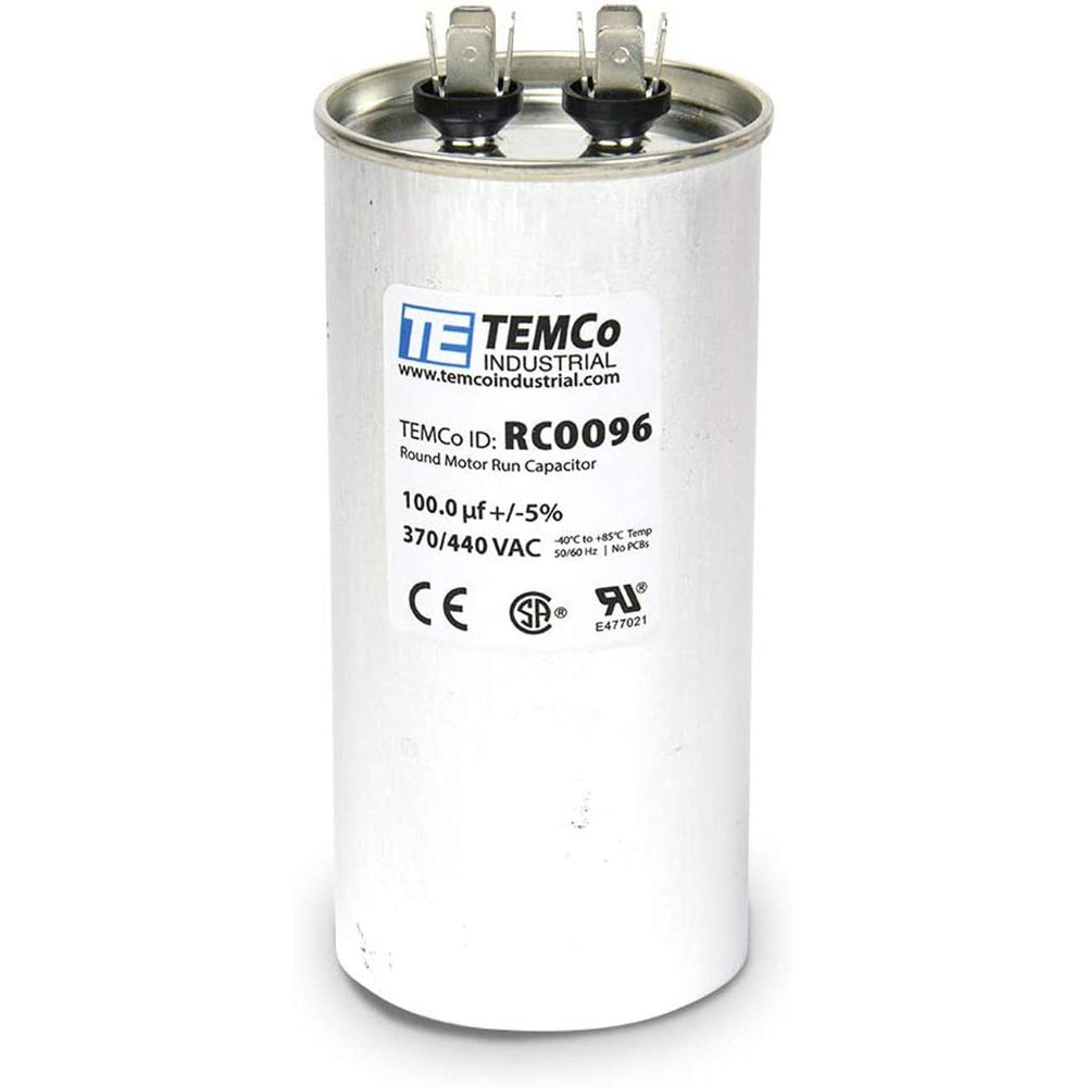 AC Electric Motor Run Capacitor 100 uf (mfd) 440 VAC