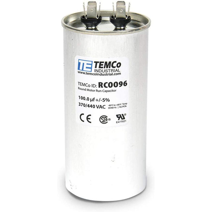 AC Electric Motor Run Capacitor 100 uf (mfd) 440 VAC
