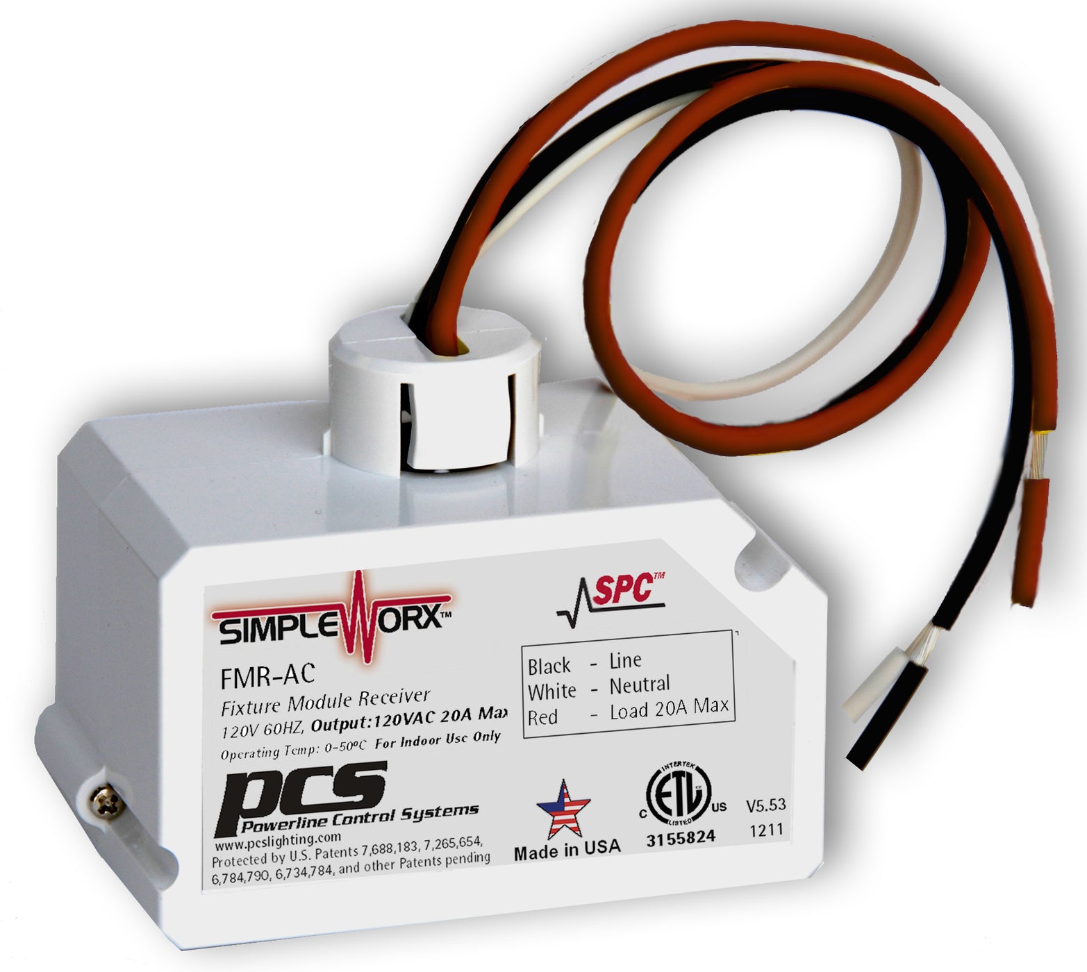 SWX-FMR-AC - Fixture Module Relay - 120V output, 20A MAX load — PCS ...