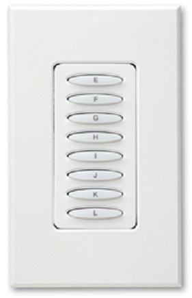PulseWorx KPCW-8: Keypad Controller, Wall Mount, 8-Button