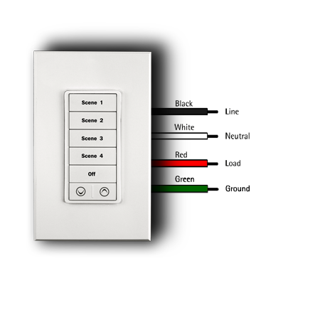 PulseWorx KPLD-7: Keypad Controller, Load Dimmer, 400W Max, 7 Button