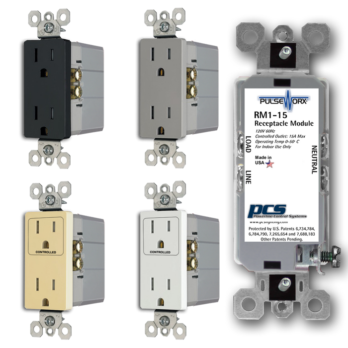 PulseWorx RM1-15: Receptacle Module - Relay, 1 Channel, 15A Max