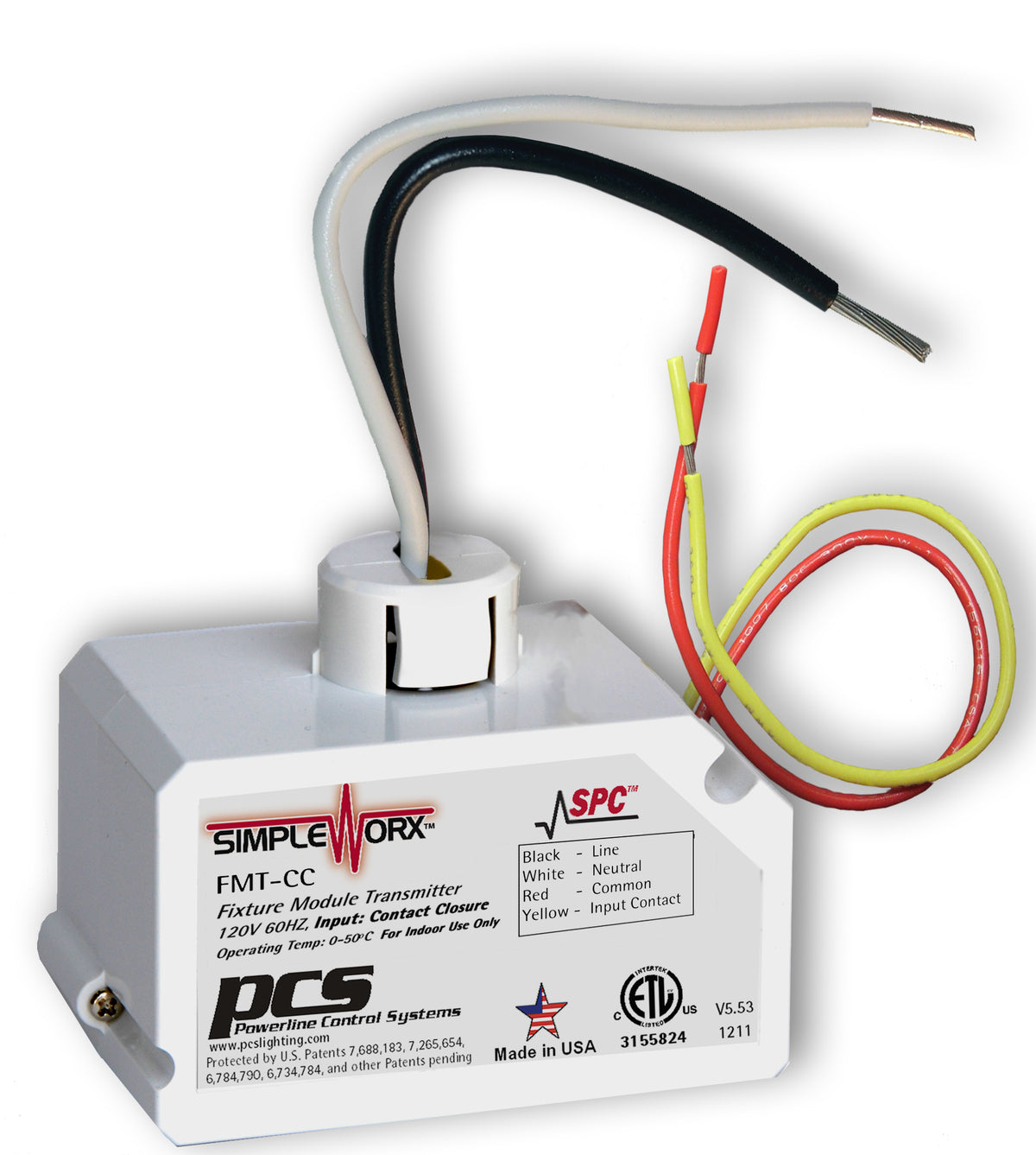 SWX FMT CC Fixture Module Transmitter Contact Closure input